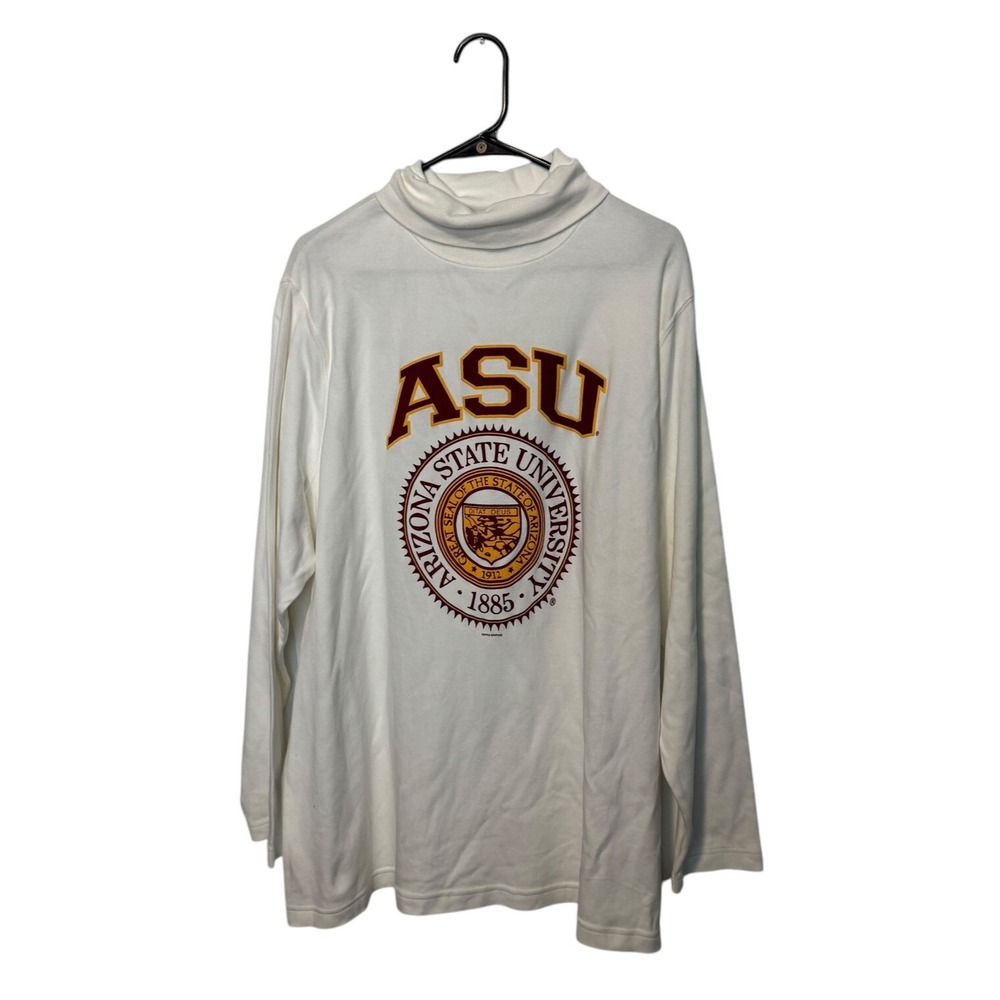Vintage Arizona State University Shirt Unisex 3X White Turtleneck ASU Sun Devils